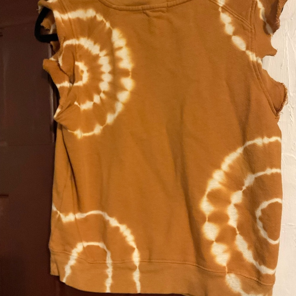 Anthropologie TLa.Yellow Tie-Dye Sleeveless Top Size S - Picture 3 of 6